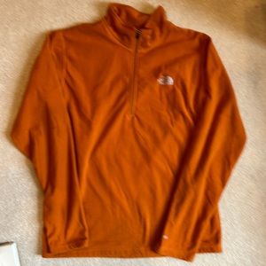 North face boys polar tech quarter zip pull over